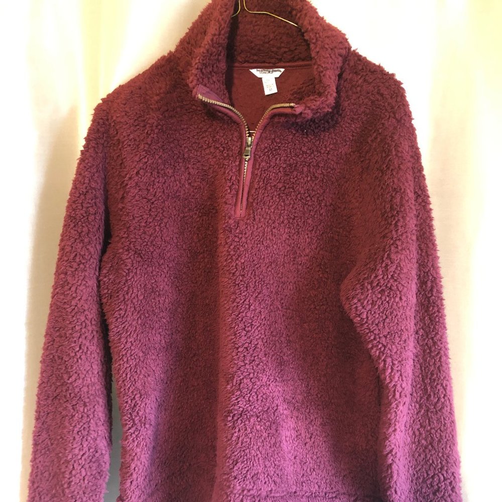 Fluffy Red Pullover Sweatshirt- Kohl's Sonoma